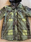 Aperture Green  Black   White Plaid 10kmm Waterproof Snowboard Jacket Men   s L