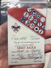 Vintage 1994 Bsa Boy Scout Merit Badge Card Swimming
