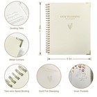 Wedding Planner Book And Organizer For Bride - Elegant Linen Cover Wedding Plann