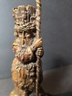 Vintage Solid Bronze Wizard Druid Figurine Heavy Detailed Fantasy Sculpture De08