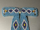 Vintage Native American Folk Art Seed Bead   Leather Beaded Bow Tie Rare