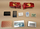 Vintage Lot Of 18 Matchbox Match Box Case Tobacco Boxes Harley Davidson  Lucullu