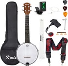 Concert Size Banjolele  23   Sapele 4 Strings Portable Mini Banjo Ukulele  Wi   