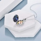 Locket Necklace 925 Sterling Silver Abalone Shell Tree Of Life Locket Necklac   