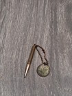 Vintage Six Flags Over Texas Dallas Fort Worth Souvenir Brass Charm And Pencil