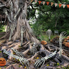 10pcs Halloween Skeleton Decoration  Skeleton Hands Yard Lawn Stakes