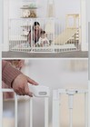 Extra Wide 2-in-1 Stairway Hallway Baby Safety Gate Pet Dog Fence W mounting Kit