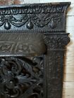 19th Century Victorian Dawson Brothers Cast Iron Fireplace Insert   Summer Cover