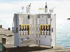 Moet Chandon Champagne Ice Bucket Caddy W  Scoop   4 Flutes New 