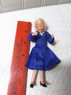 Vtg Dollhouse Miniature Caco Gradma Doll  Arm Chair  Magazines W  Magazine Rack