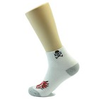 6 9 12 Pairs Ankle quarter Crew Mens Socks Cotton Low Cut Size 9-13 Skull Short