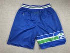 Seattle Seahawks Nfl Men Blue Pockets Stitched Shorts Size Us