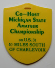 Vintage Golf Course Bag Tag - Antrim Dells Golf Club - Atwood Michigan