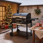 Royal Gourmet Deluxe Charcoal Grill Large Smoker Outdoor Backyard Bbq Party