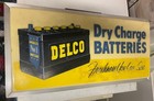 Delco Batteries  Sign 1950s