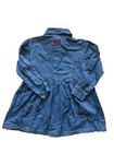 Vintage Disney Store Denim Dress Girls 4 Mickey Minnie Mouse Embroidered 90s