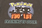 Vintage 1999 Pokemon 150 151 Training Is Over Shirt Youth Tee