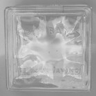 Rare Vintage Glass Block Coin Bank  see Your Savings  W to Break Inst  Label Vgc