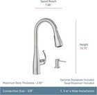 Moen 87014srs Essie Single-handle Pull-down Sprayer Kitchen Faucet