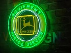 John Deere Farm Equipment Parts Equipment 24 x24  Neon Sign Light Hd Vivid Sign