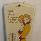 Vtg Arnel Cleanese Womens Clothing Underwear Pin Up Lingerie Thermometer Sign