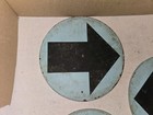 3 Vintage 70s Black Arrow On Blue Signs brandywine Raceway horse Racing delaware