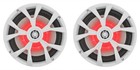  4  Rockville Rkl80mw 8  900 Watt White 2-way Marine Boat Speakers W led s