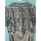 Mother Of The Bride Layered-look Dress Plus-size Elegant Dress Lace Overlay Top