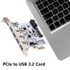 Pcie To Usb 3 2 Expansion Card 5 Ports W  4 Usb A   1 Type C Ports Hub Converter