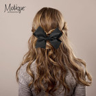 5 5 Inch Grosgrain Hair Bow Clip For Women And Girls  black 
