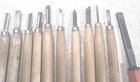Vintage 22 Piece Miniature Lathe Turning Chisel Tool Set  Wood Handle Tools