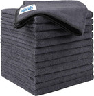 12 Pack Microfiber Cleaning Cloths 12 5x12 5  Car Detailing Towels Soft Reusable