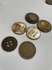 Vintage Lot Of Tokens School Fare Car Wash Parking Lot Of 6 Coin Tokens