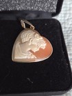 Hand Carved Cameo Enhancer With 14k Gold