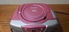 Sylvania Srcd243 Pink Portable Cd Player Am fm Radio Boombox Tested Working
