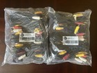 Lot Of 10 New 6 Ft Rca A v Composite Cable Dvd vcr sat hdtv Yellow Red White