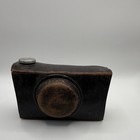 Vintage Brown Leather Camera Case And Argus Camera Not Tested