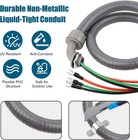 6ft Non-metallic Liquid-tight Conduit Kit  1 2  Pre-wired Electrical Whip With 3