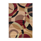 Rugshop Area Rug Modern Geometric Circles Carpet For Living Room Bedroom Rugs