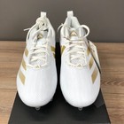 Adidas Adizero Electric 2 Football Cleats White Gold Id1468 Boy s Size 6 Youth