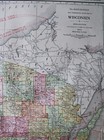 Rand Mcnally Commercial Atlas Map Page Of Wisconsin And Milwaukee City 1913