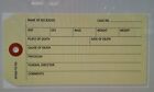 Coroner And Funeral Toe Identification Tag 100 Tags To A Pack 5 25 X 2 625