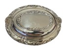 Vtg Fb Rogers Silverplate Serving Dish Lidded Victorian Style Ornate Stunning