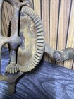 Antique Cast Iron Hand Crank Wall Post Drill Press Blacksmith Tool 18 