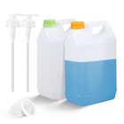 2 Pcs Jugs With Caps Empty Plastic Gallon Containers With 1 Gallon Translucent