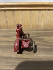 Original 1930s Hubley Cast Iron Cop Motorcycle W  Side Car  red  Antique Vintage