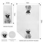 Funny Boston Terrier Reading Dish Towels     Dog Lover Gifts For Women  Bookish 