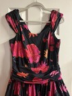 Fabulous Vintage 1980s Laura Ashley Floral Party Dress Size 14