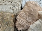 Antique Lace 20  Yards Wide Trims Crochet Doilies Vintage Remnants Lot Sew Craft