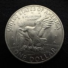 1972 One Dollar Liberty Eisenhower Us Coin With Flying Eagle No Mint Mark